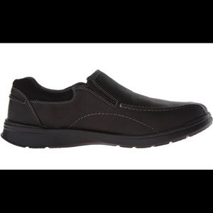 clarks cotrell step black oily leather